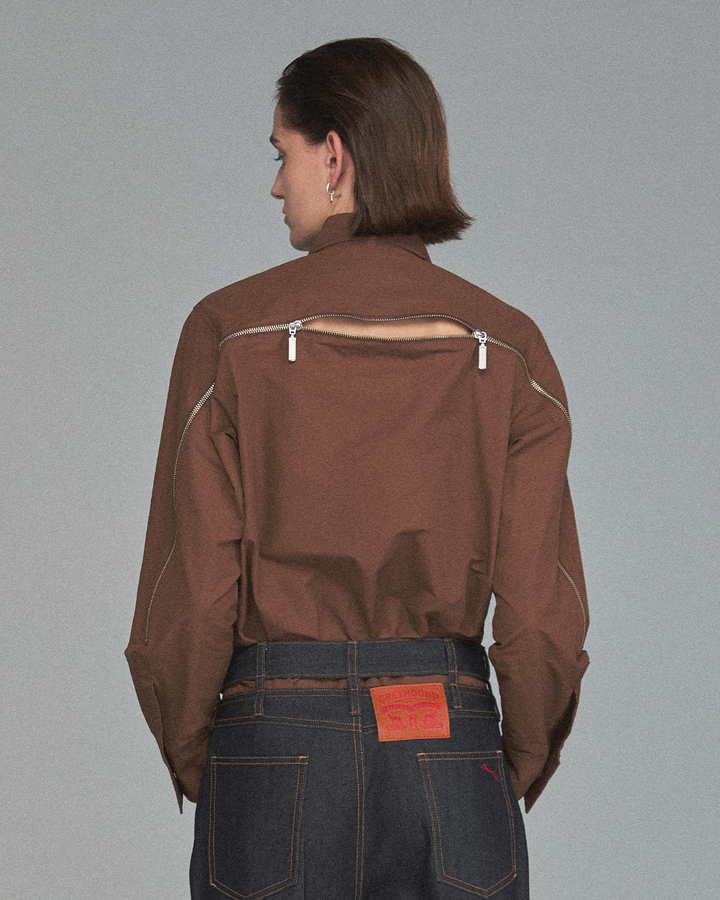GH LONG ZIPPER WESTERN SHIRT