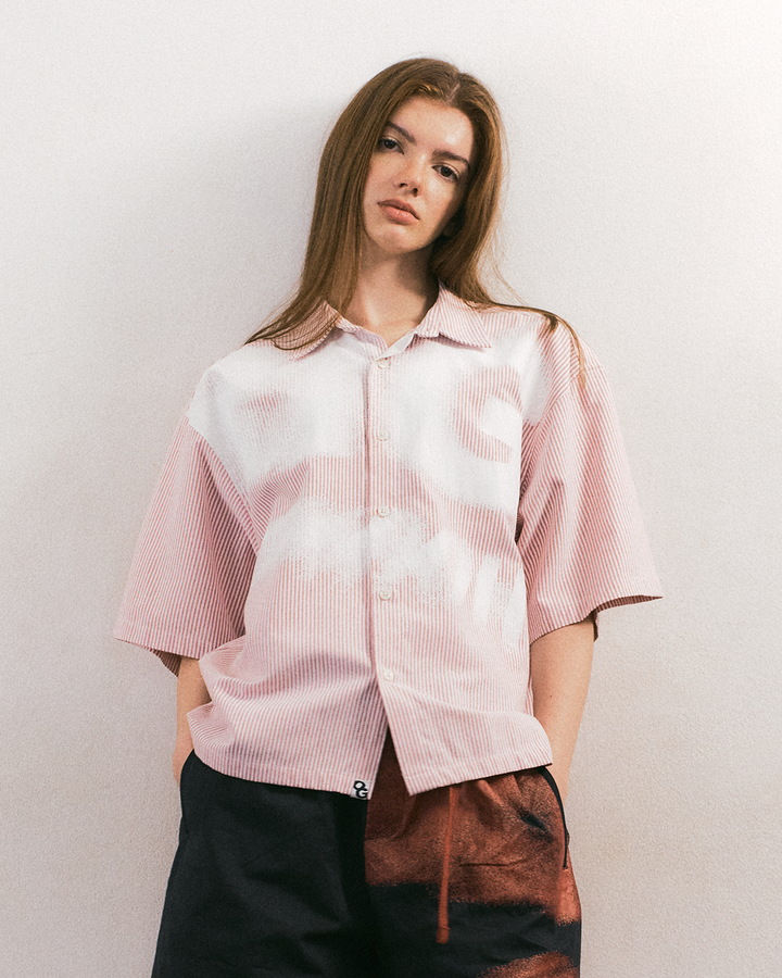 ORIGINAL GREYHOUND DISTORTION STRIPED SHIRT