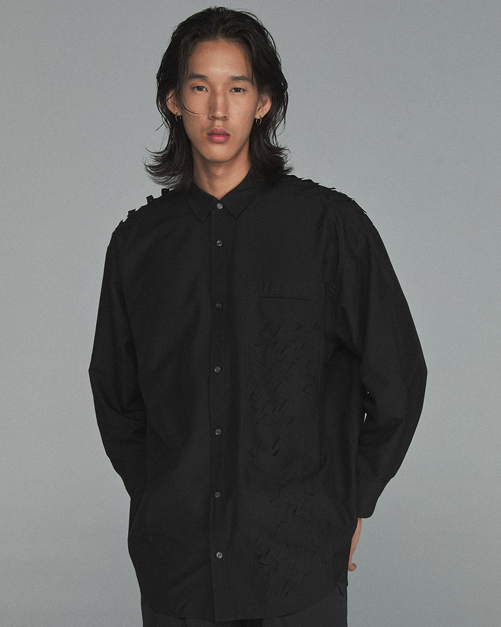 GH TEXTURED POCKET SHIRT♻️