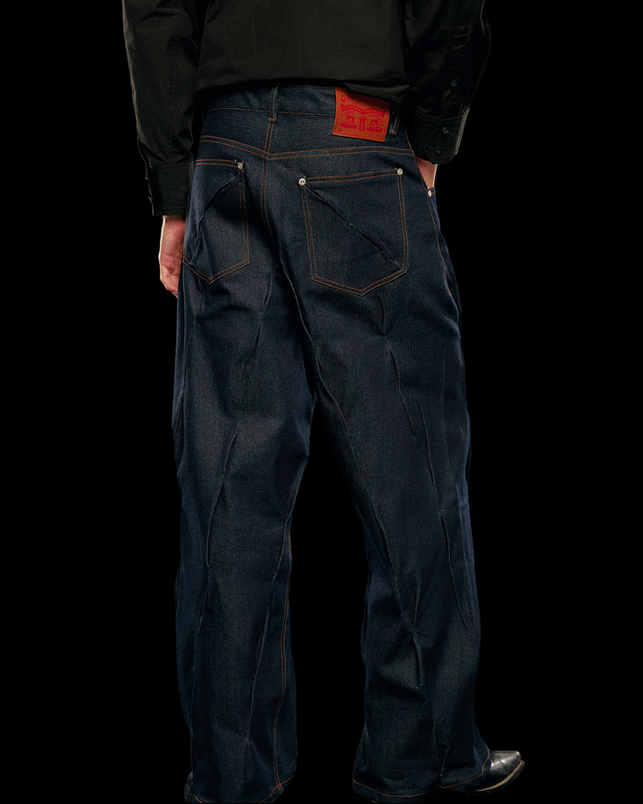 GH MULTI-PLEATS JEANS