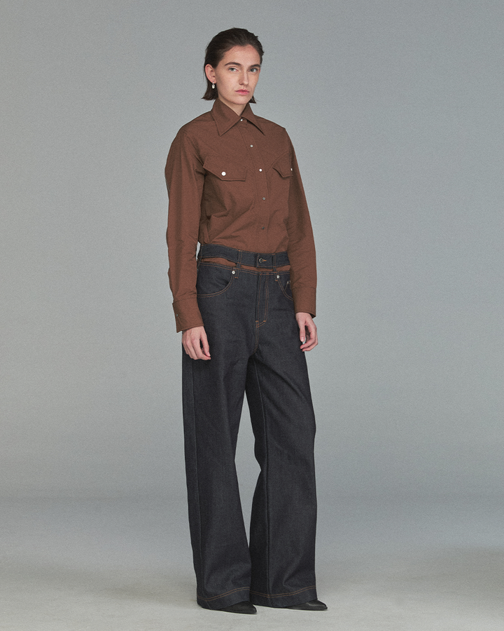 GH CUTOUT WAIST DENIM