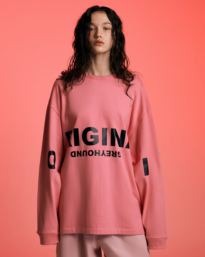 OVERSIZED LOGO LONG SLEEVES  T-SHIRT