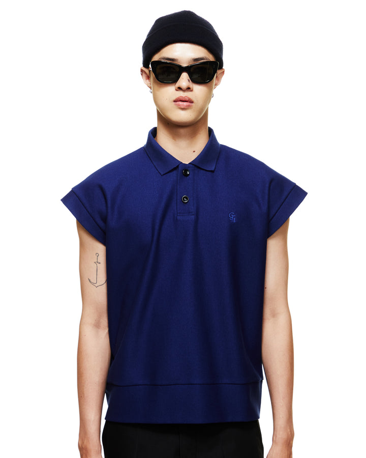 GH SLEEVELESS POLO T-SHIRT