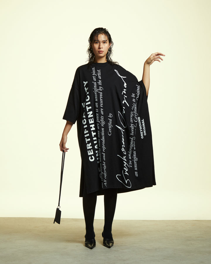 GH CERTIFICATE OVERSIZED T-SHIRT DRESS