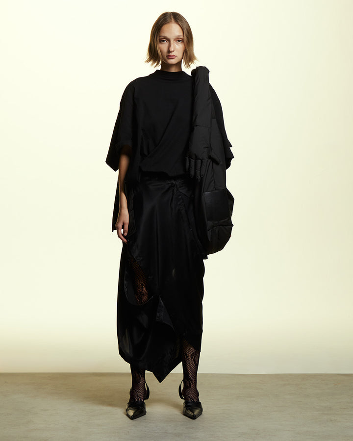 GH JERSY WITH SATIN T- SHIRT