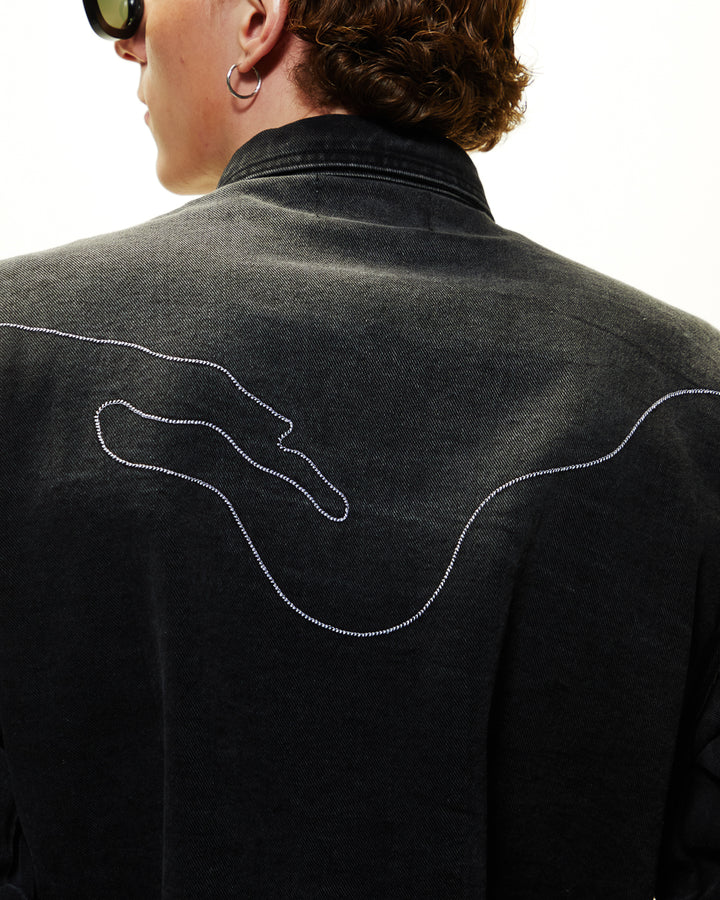 GH BLACK DENIM SHIRT