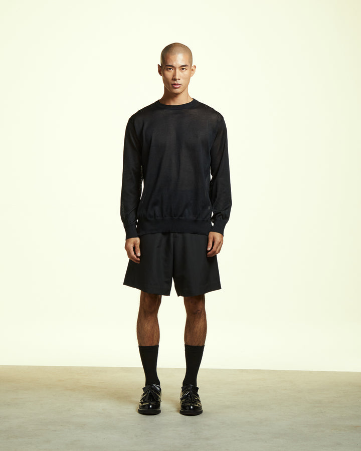 GH BLACK MESH KNIT