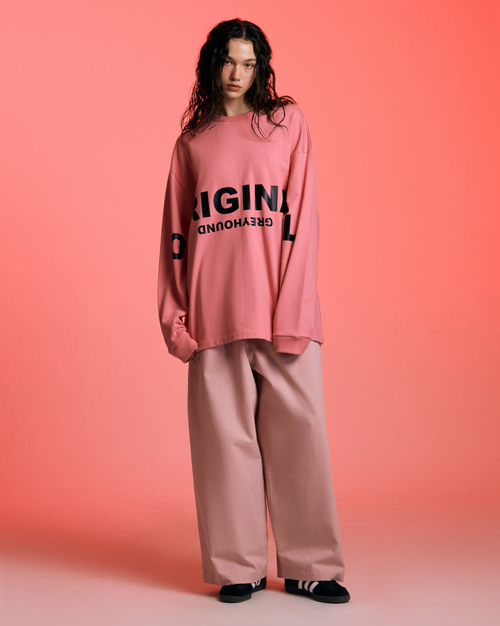 OVERSIZED LOGO LONG SLEEVES  T-SHIRT