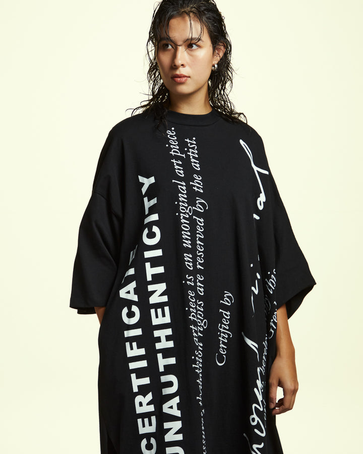 GH CERTIFICATE OVERSIZED T-SHIRT DRESS