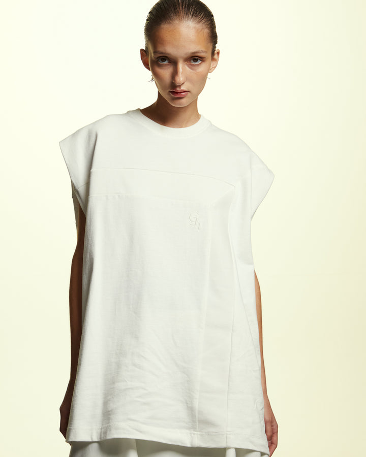 GH PAINTING FRAME OVERSIZED SLEEVELESS T-SHIRT