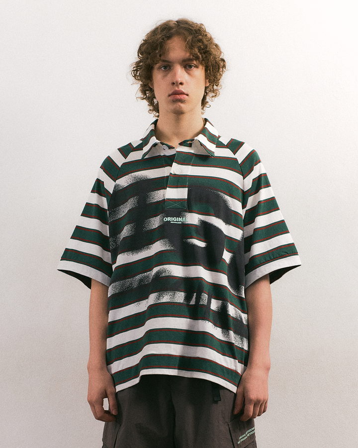 ORIGINAL GREYHOUND DISTORTION OVERSIZED POLO