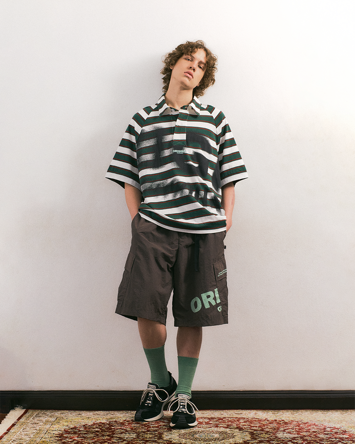 ORIGINAL GREYHOUND DISTORTION OVERSIZED POLO