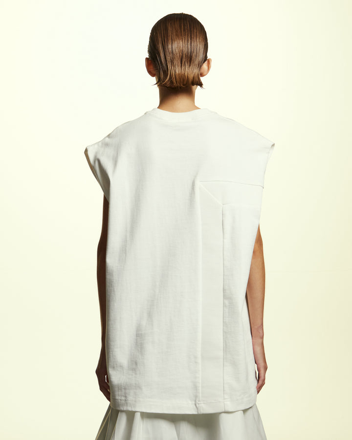GH PAINTING FRAME OVERSIZED SLEEVELESS T-SHIRT