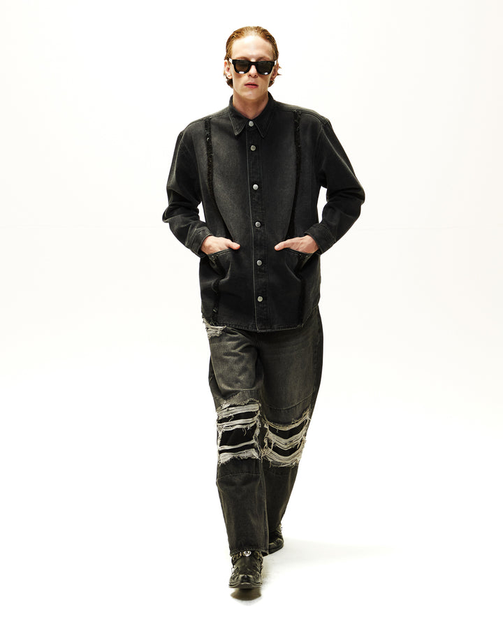 GH BLACK DENIM SHIRT