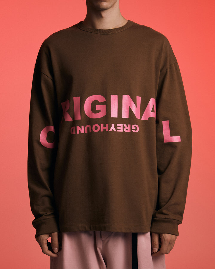 OVERSIZED LOGO LONG SLEEVES  T-SHIRT