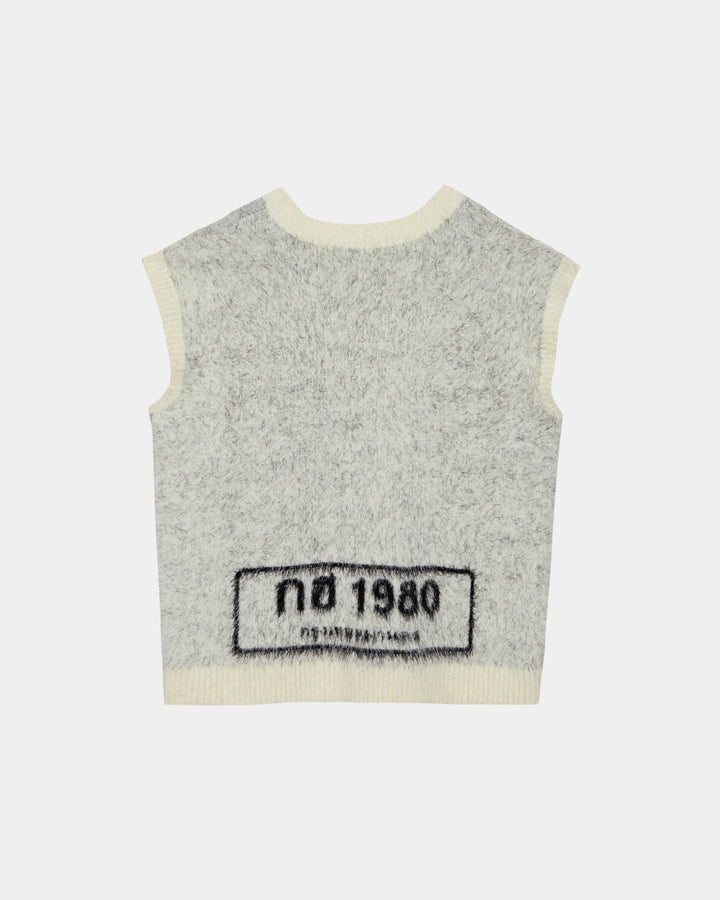 "GH LICENSE PLATE" KNITTED VEST