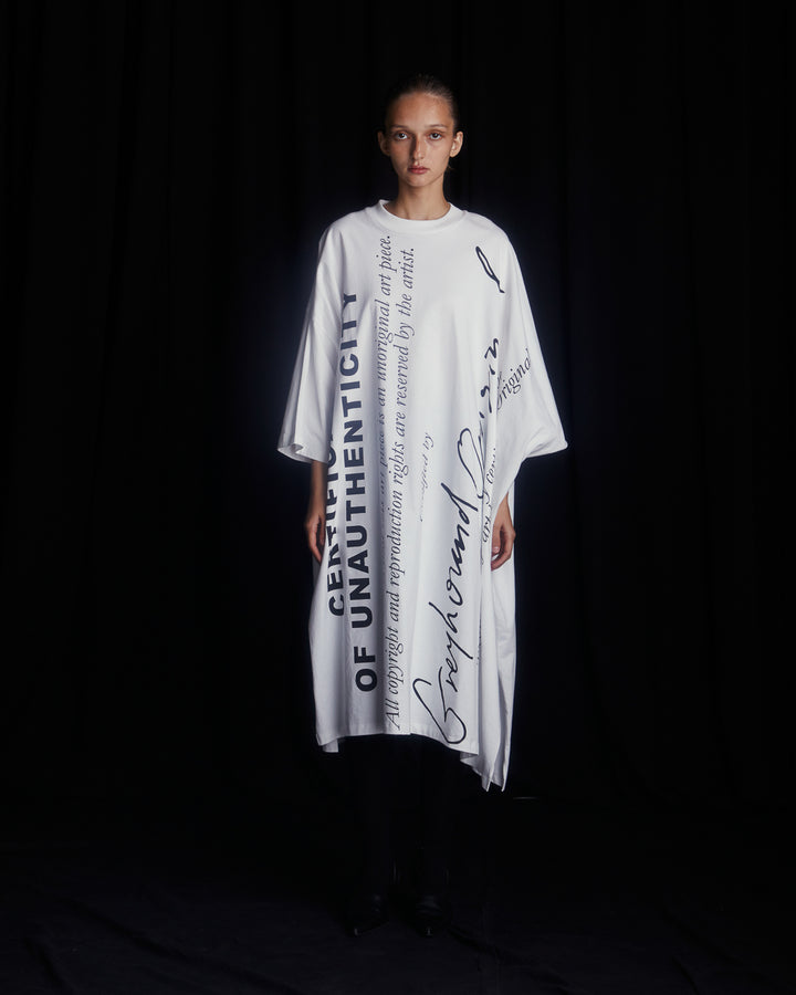 GH CERTIFICATE OVERSIZED T-SHIRT DRESS