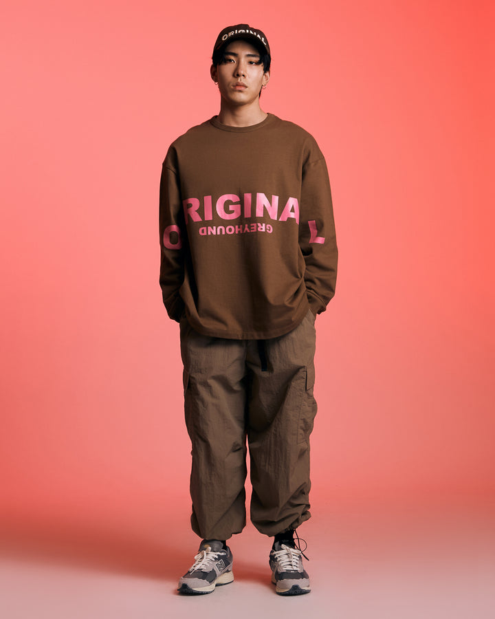 OVERSIZED LOGO LONG SLEEVES  T-SHIRT
