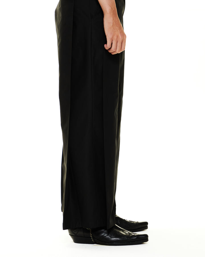 GH DOUBLE  PLEATED CROPPED TROUSERS