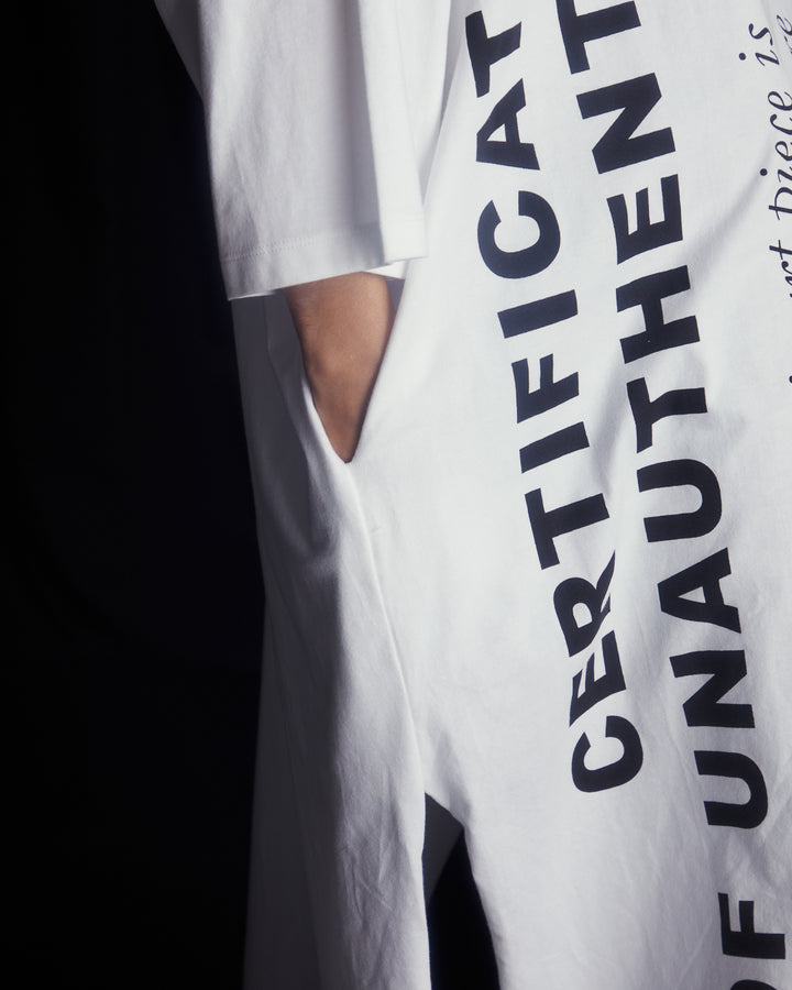 GH CERTIFICATE OVERSIZED T-SHIRT DRESS