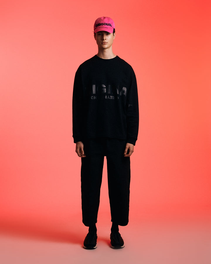 OVERSIZED LOGO LONG SLEEVES  T-SHIRT