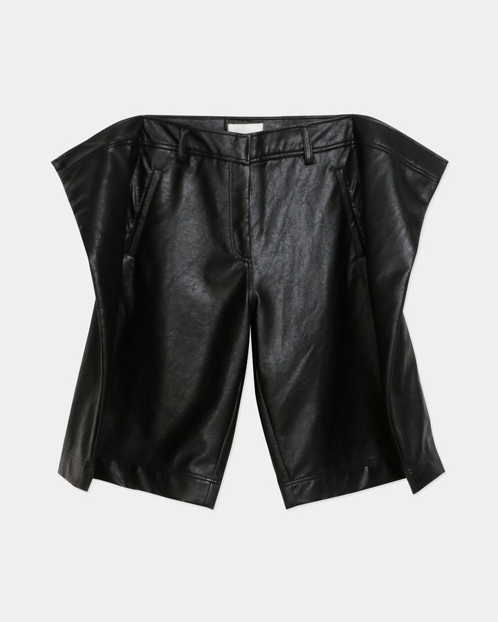 GH PAINTING FRAME  FAUX LEATHER SHORTS