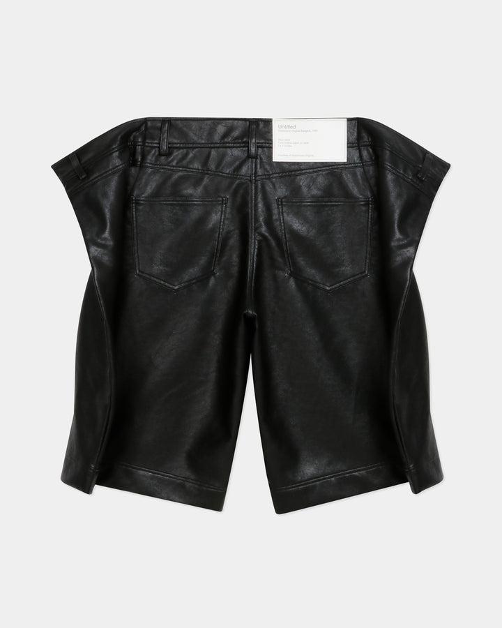 GH PAINTING FRAME  FAUX LEATHER SHORTS