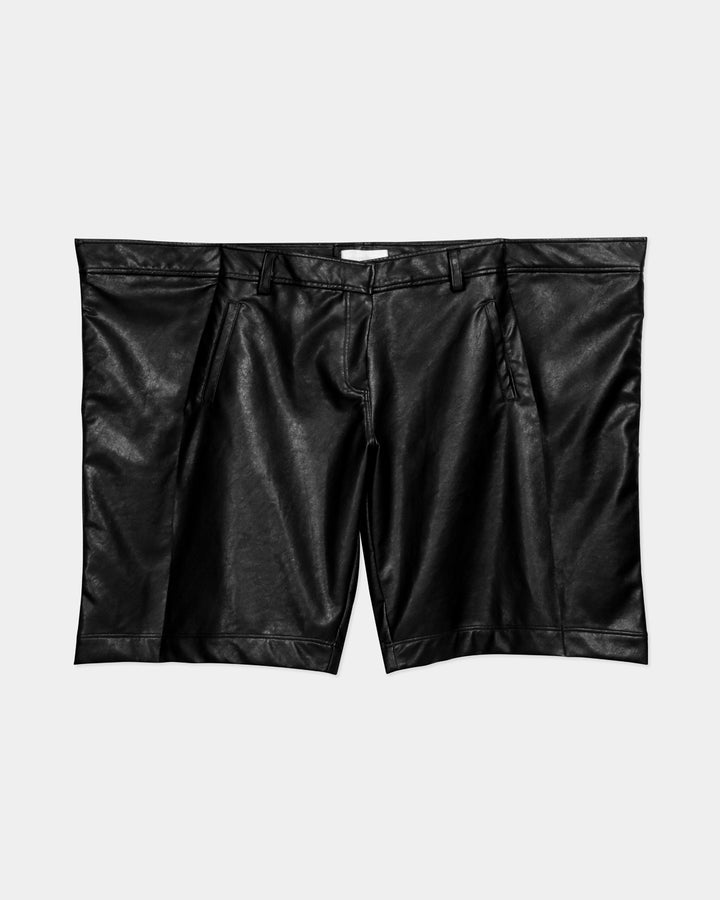 GH PAINTING FRAME  FAUX LEATHER SHORTS