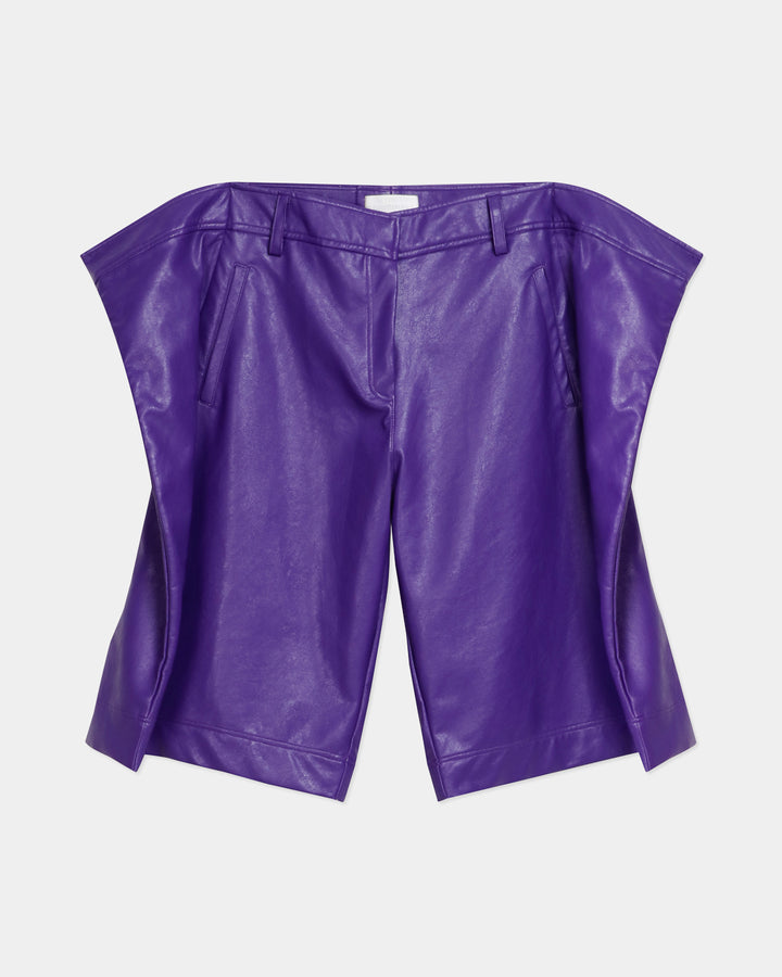 GH PAINTING FRAME  FAUX LEATHER SHORTS