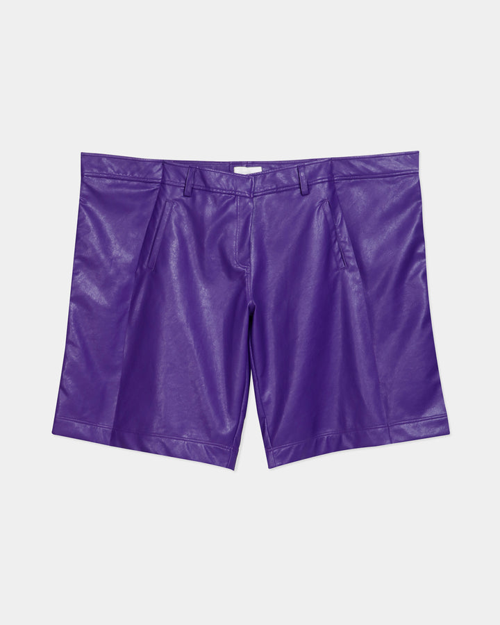 GH PAINTING FRAME  FAUX LEATHER SHORTS