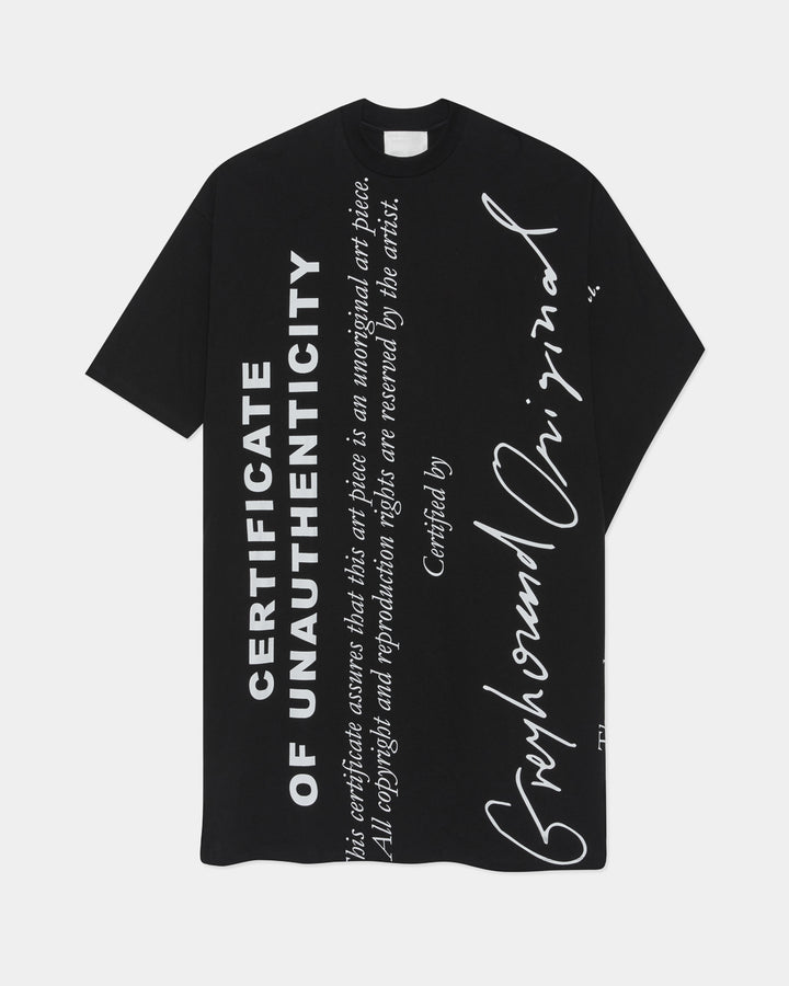 GH CERTIFICATE OVERSIZED T-SHIRT DRESS