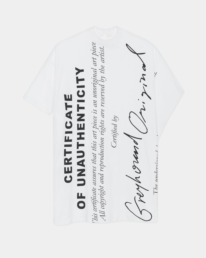GH CERTIFICATE OVERSIZED T-SHIRT DRESS