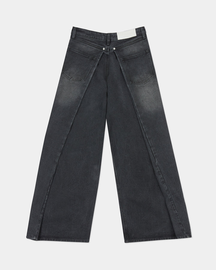 GH FLAP BLACK FADED JEANS