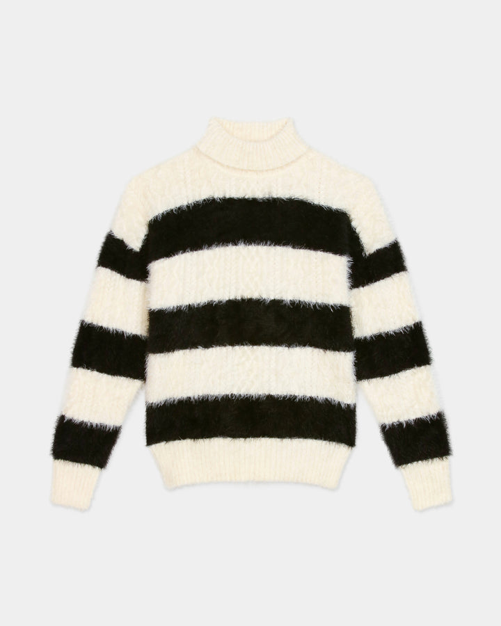 GH STRIPED TURTLENECKS SWEATER