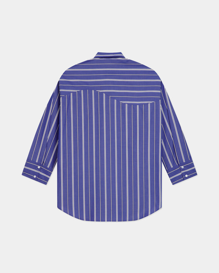 STRIPE-LINE CURVED SHIRT