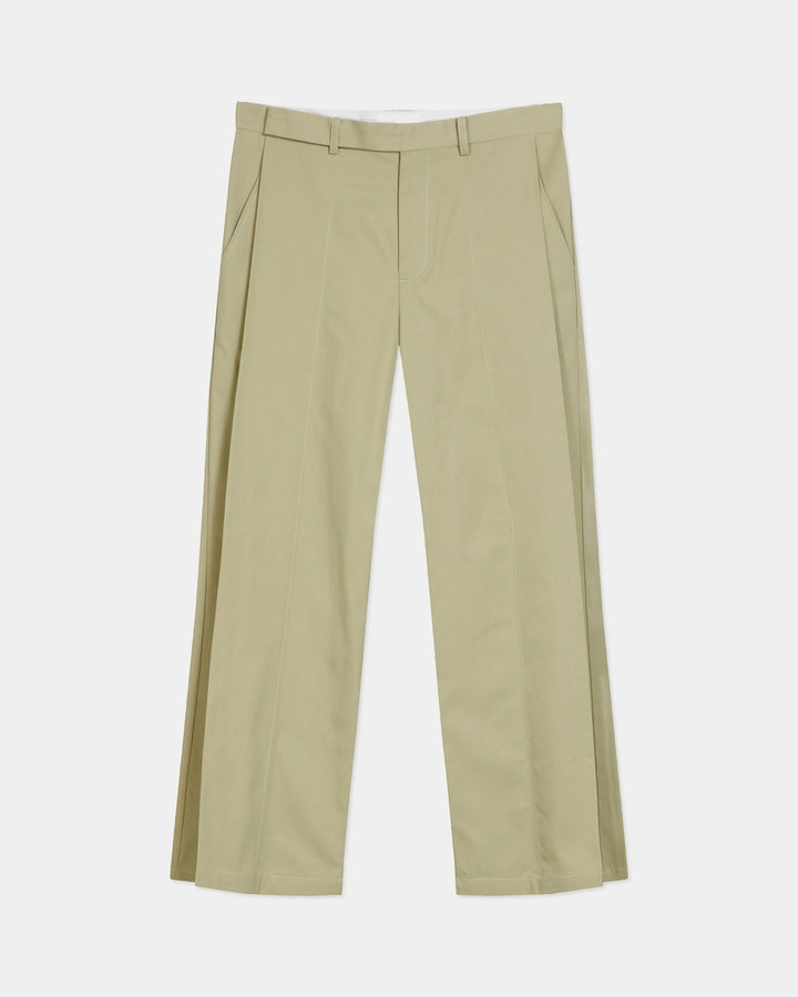 GH DOUBLE  PLEATED CROPPED TROUSERS