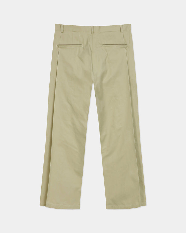 GH DOUBLE  PLEATED CROPPED TROUSERS