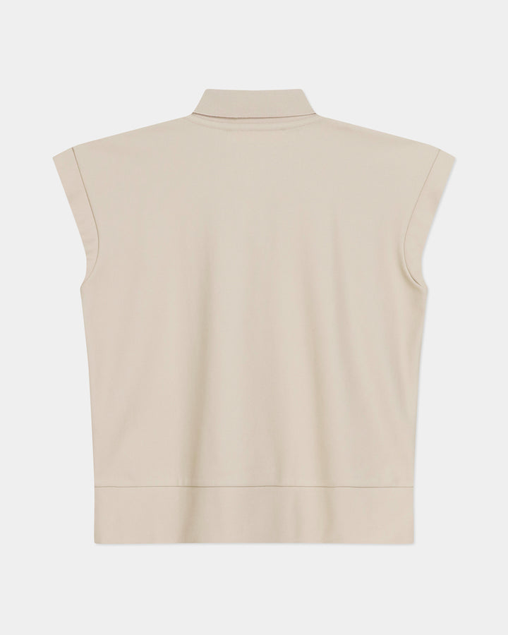 GH SLEEVELESS POLO T-SHIRT