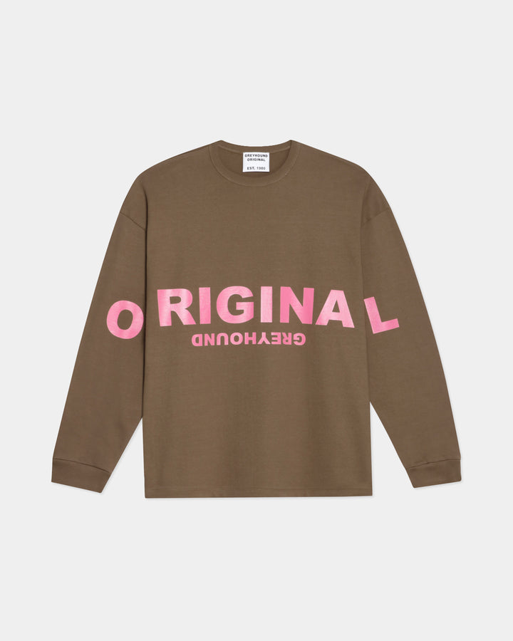 OVERSIZED LOGO LONG SLEEVES  T-SHIRT