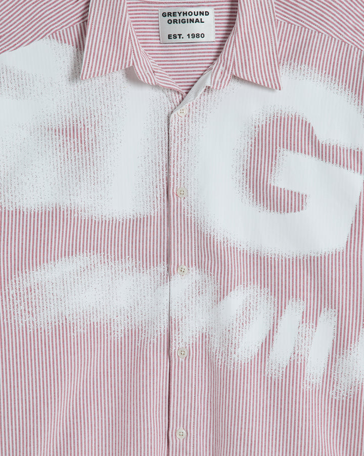 ORIGINAL GREYHOUND DISTORTION STRIPED SHIRT