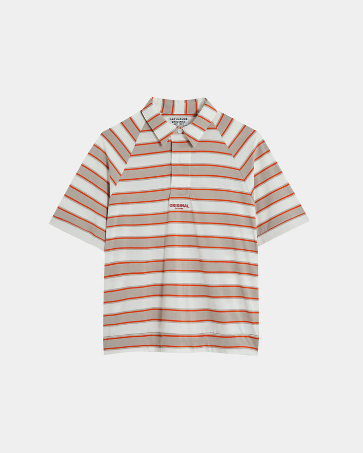 ORIGINAL GREYHOUND STRIPED OVERSIZED POLO