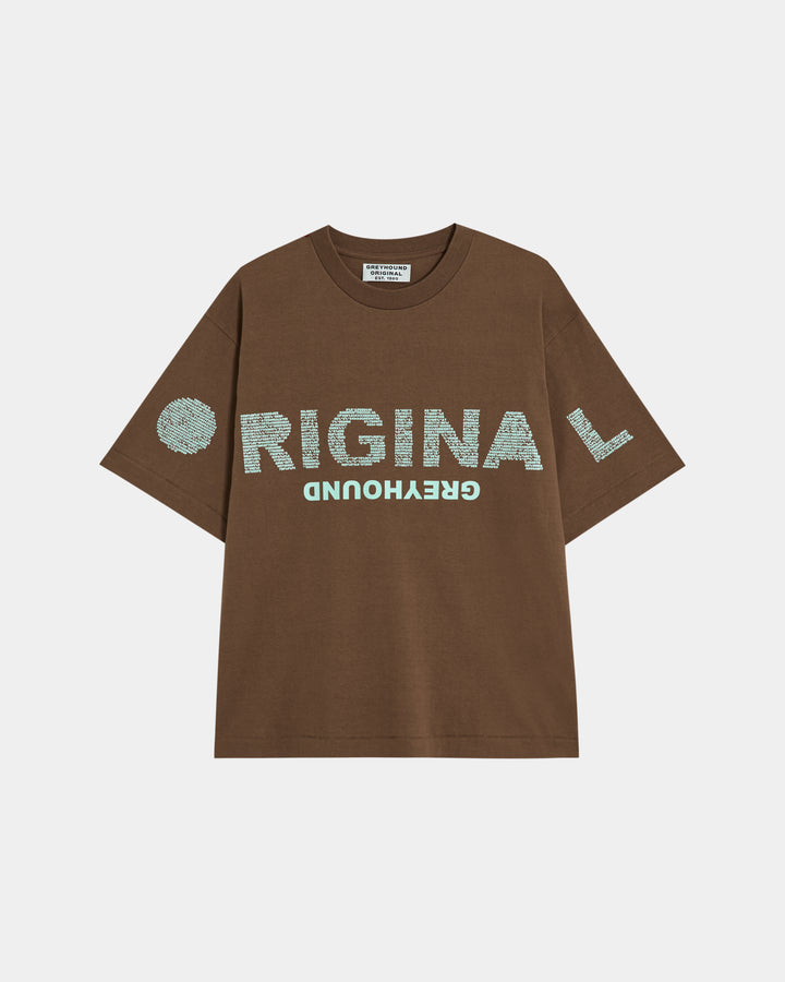 ORIGINAL GREYHOUND "o/(+!I\L4[+G}3`?8@-V%!D" LOGO T-SHIRT