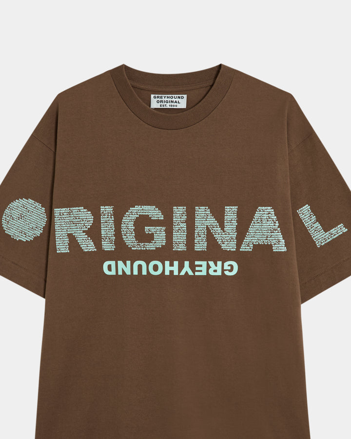 ORIGINAL GREYHOUND "o/(+!I\L4[+G}3`?8@-V%!D" LOGO T-SHIRT
