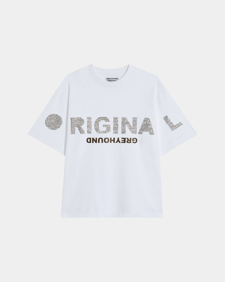 ORIGINAL GREYHOUND "o/(+!I\L4[+G}3`?8@-V%!D" LOGO T-SHIRT