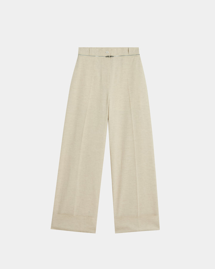 GH LINEN ZIPPER PANTS