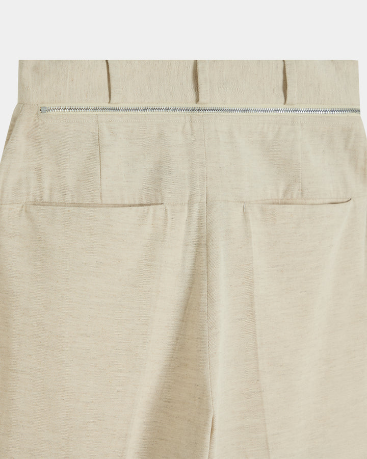 GH LINEN ZIPPER PANTS