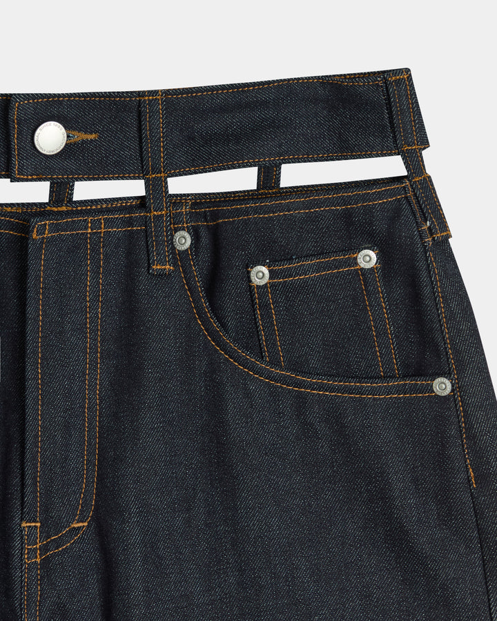 GH CUTOUT WAIST DENIM