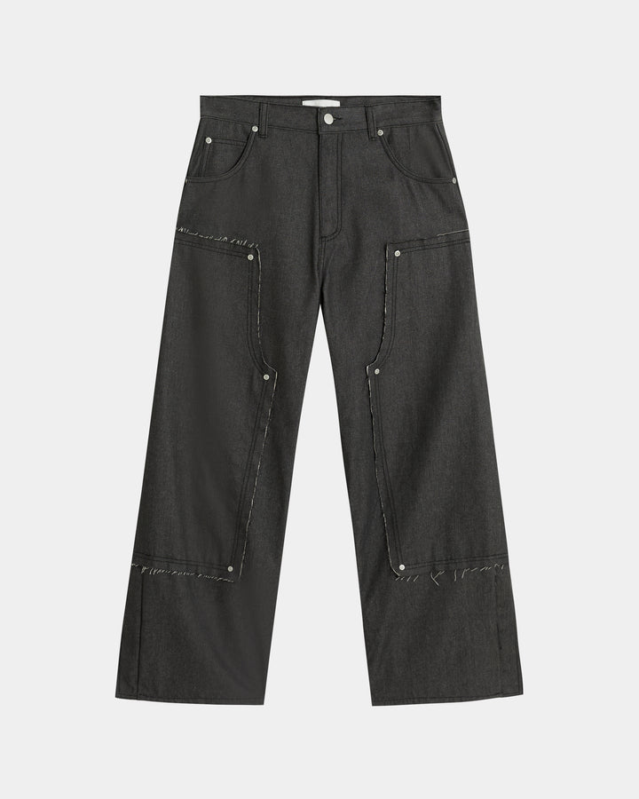GH DOUBLE KNEE PLEATED PANTS