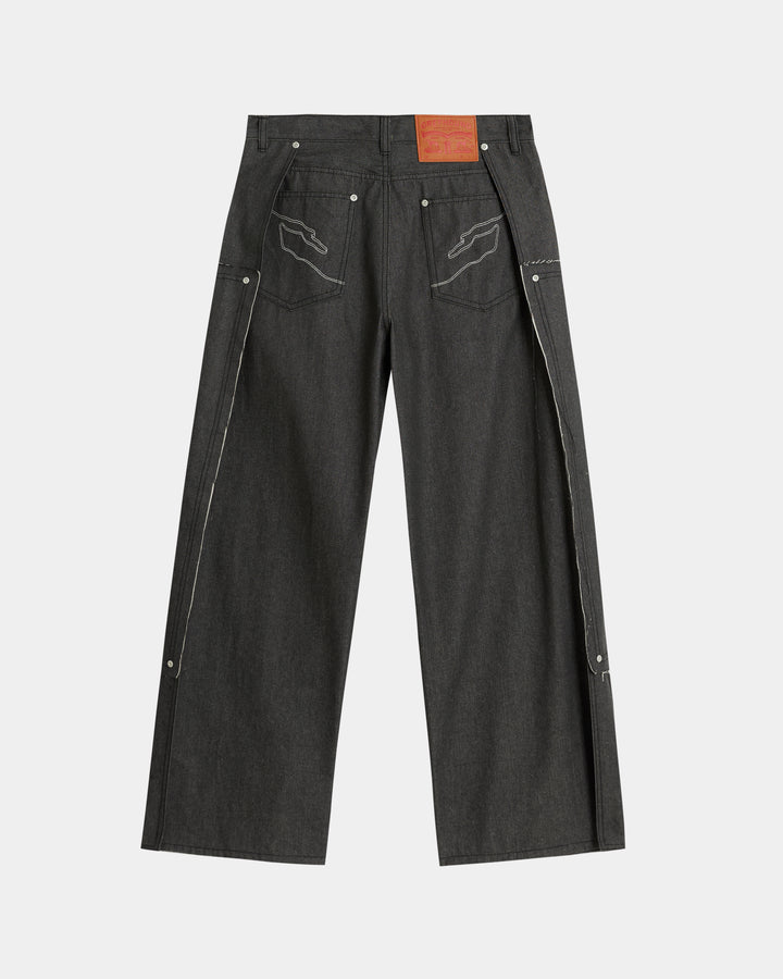 GH DOUBLE KNEE PLEATED PANTS