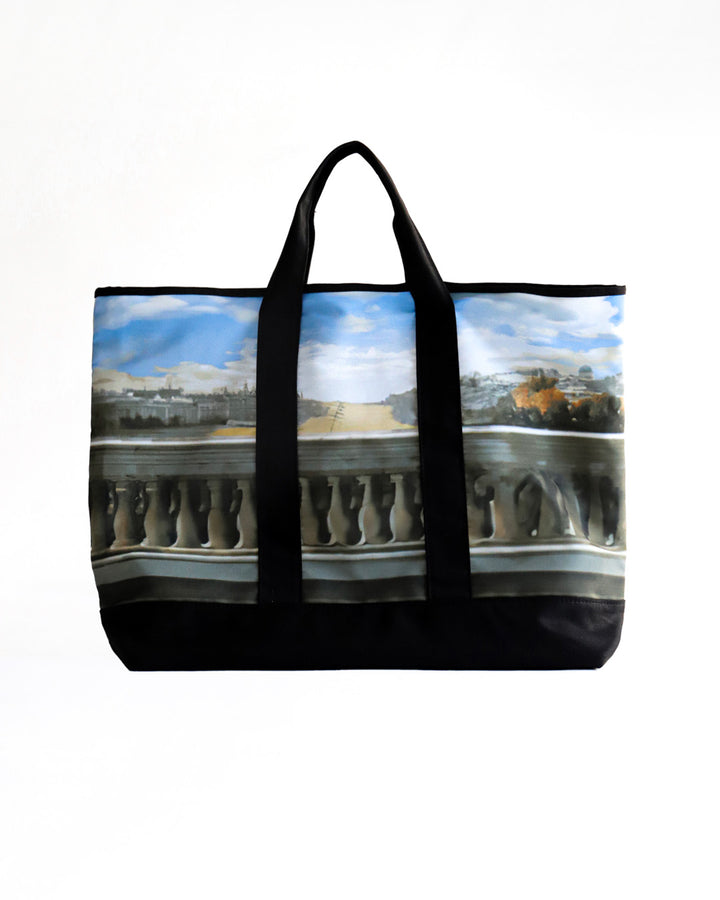 LUNCH ON A BALCONY TOTE BAG